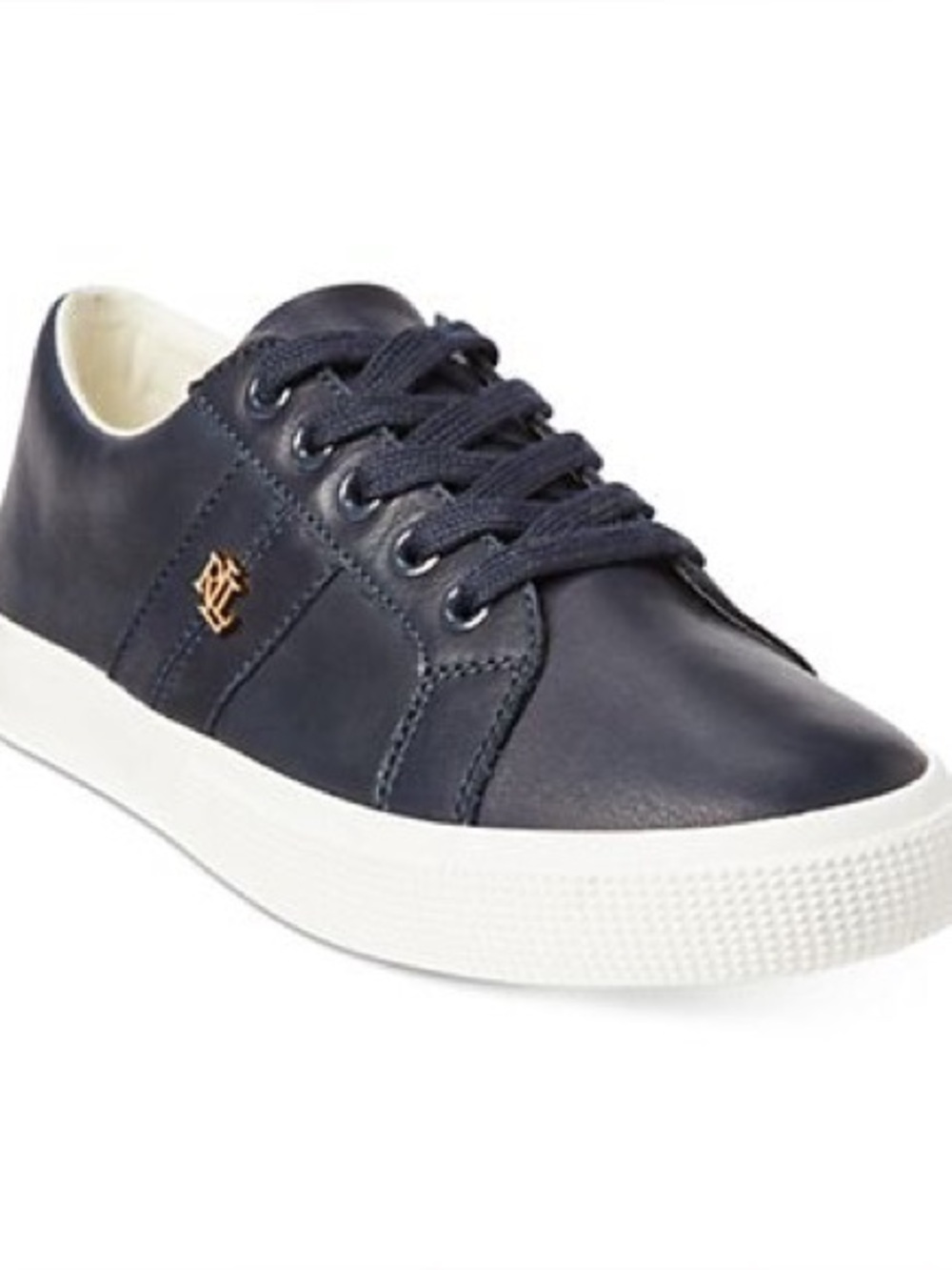 Lauren Ralph Lauren JANSON II LACE - Sneaker low - navy leather